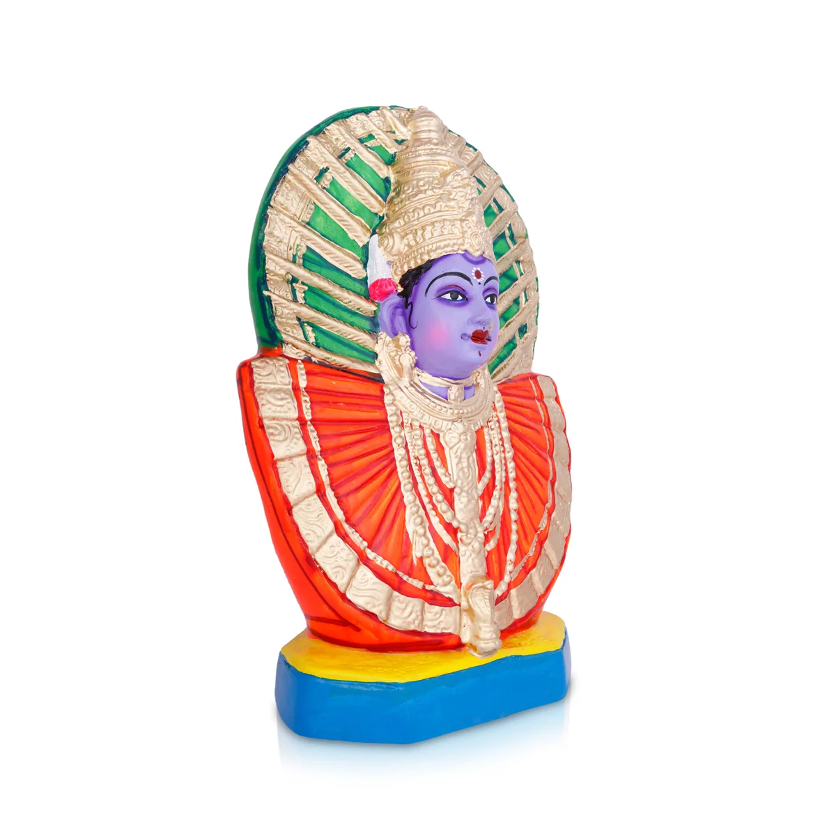 Renukambal Paper Mache Golu Bommai - 18 X 11 Inches | Navaratri Golu Gombe/ Giri Golu Doll/ Navratri Decor - Image 5