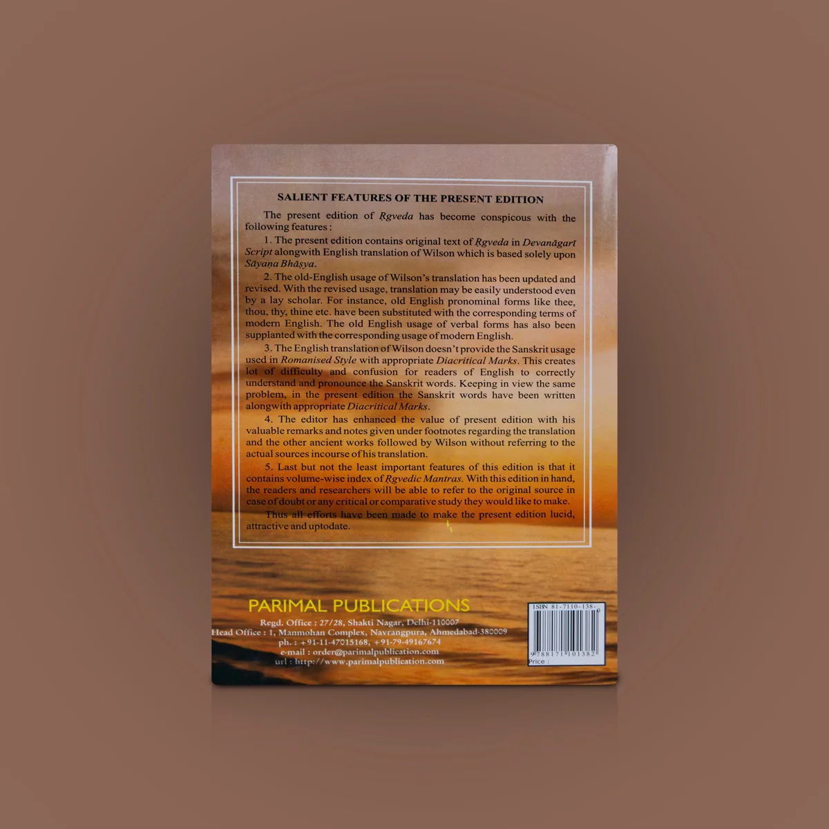 RgVeda Samhita - 4 Volumes Set - Sanskrit - English | H.H. Wilson, Ravi Prakash Arya, K.L. Joshi/ Vedas Book - Image 2