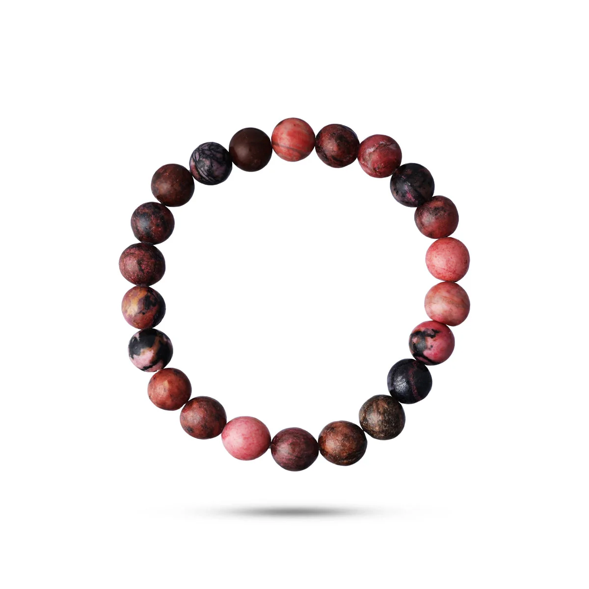 Rhodonite Bracelet - 2.5 Inches | Rhodonite Crystal Jewellery/ Gemstone Bracelet For Emotional Healing - Image 4