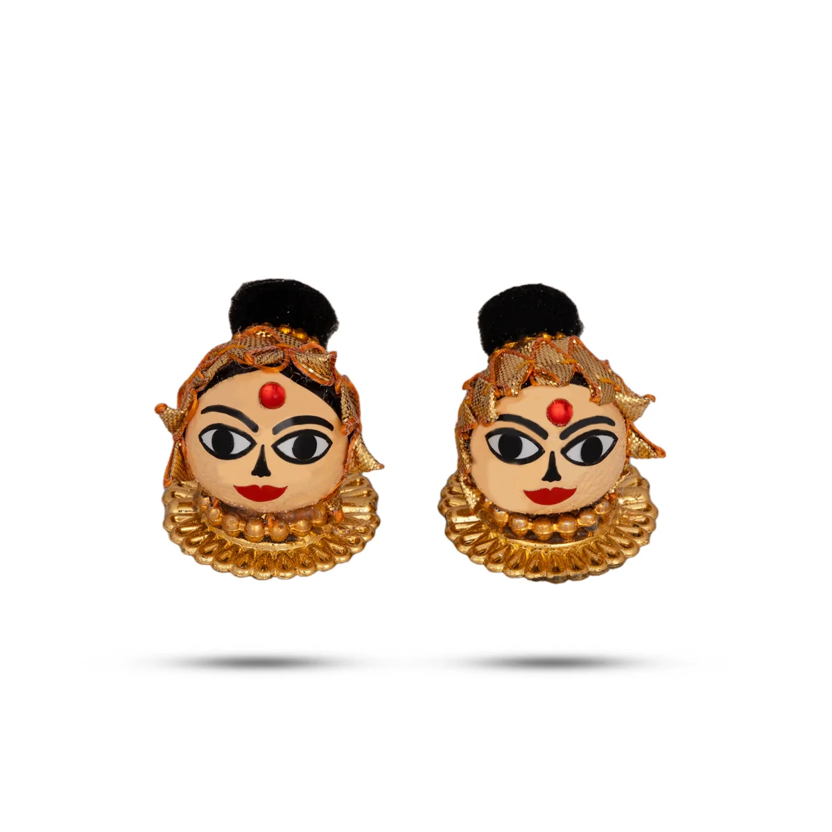 Riddhi Siddhi Murti Pair - 1 x 1 Inch | Lord Ganesh Wife/ Decorative Showpiece for Home Decor - Image 4