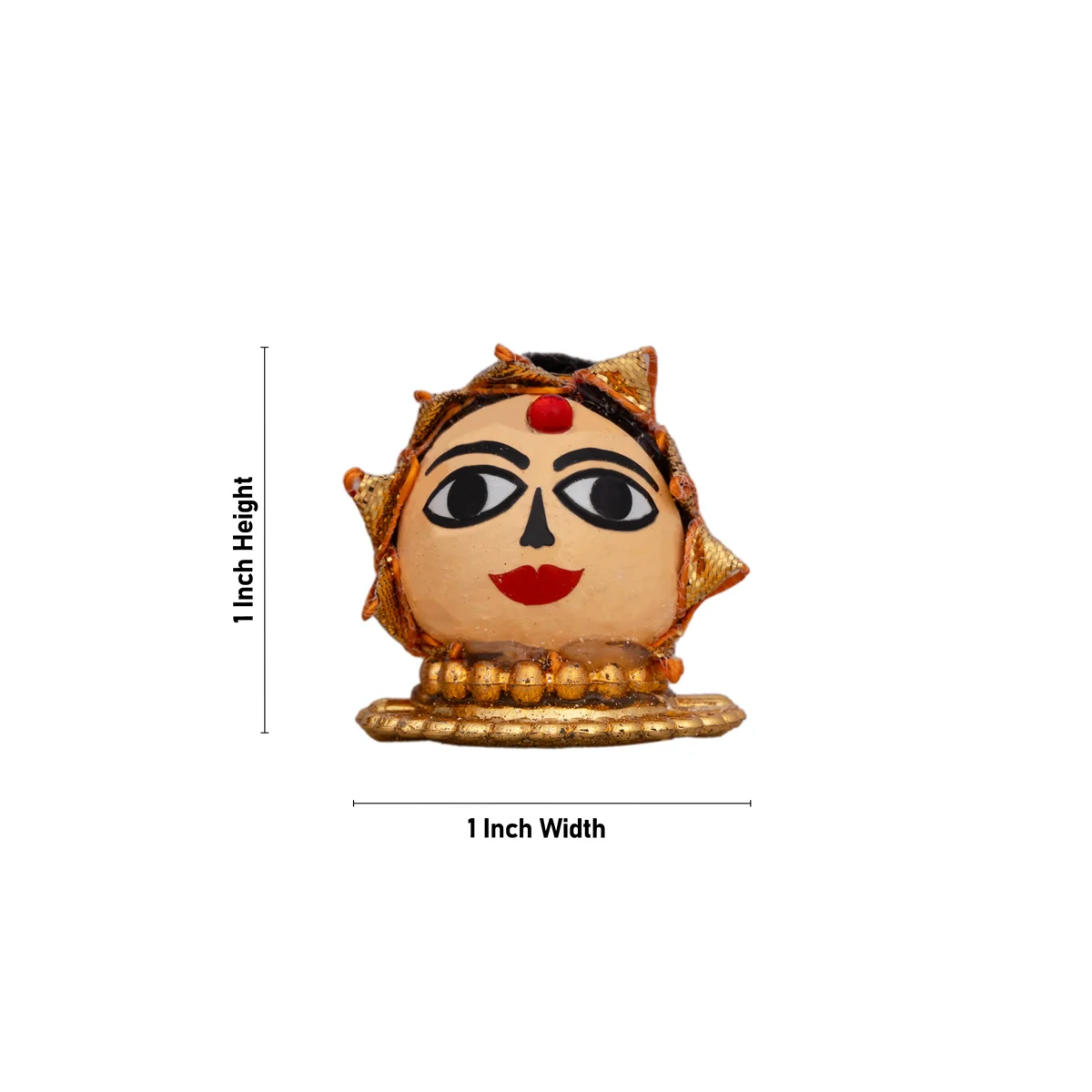 Riddhi Siddhi Murti Pair - 1 x 1 Inch | Lord Ganesh Wife/ Decorative Showpiece for Home Decor - Image 5