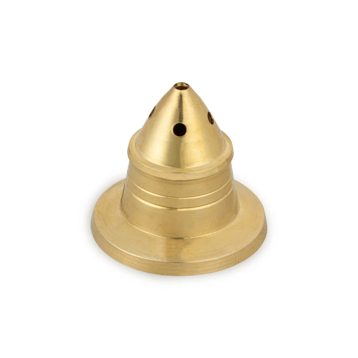 Rocket Design Incense Holder With Base - 1.5 x 1.5 Inches | Brass Agarbathi Stand/ Agarbatti Stand for Pooja - Image 2