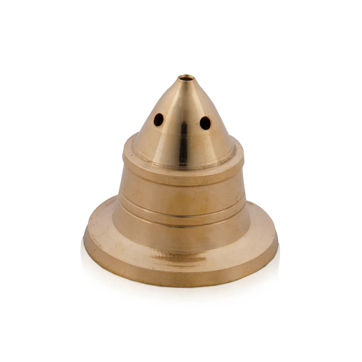 Rocket Design Incense Holder With Base - 1.75 x 1.5 Inches | Brass Agarbathi Stand/ Agarbatti Stand for Pooja - Image 3