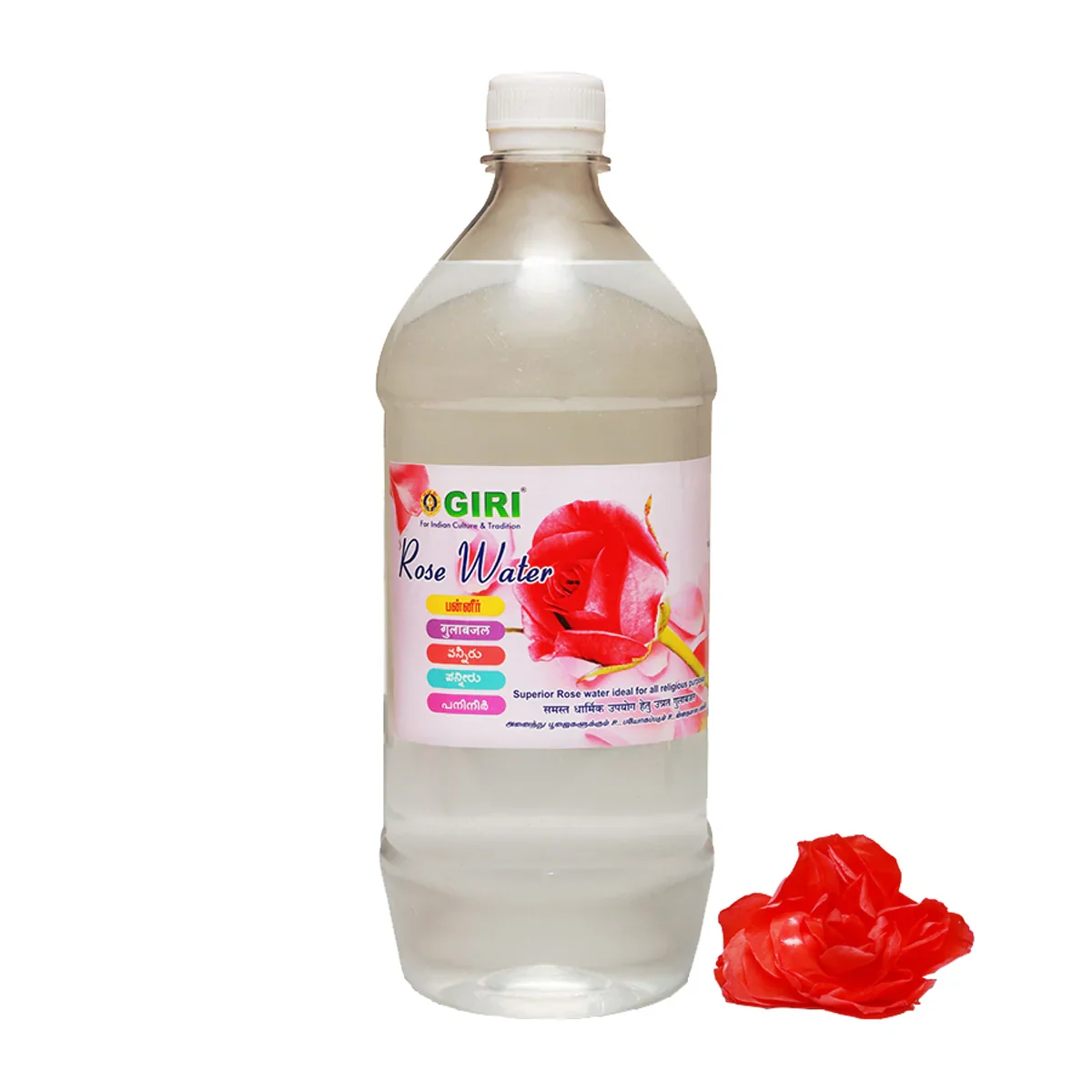 Giri Rose Water - 1 Ltr | Rose Fragrance/ Gulab Jal/ Gulab Water/ Paneer for Pooja - Image 4