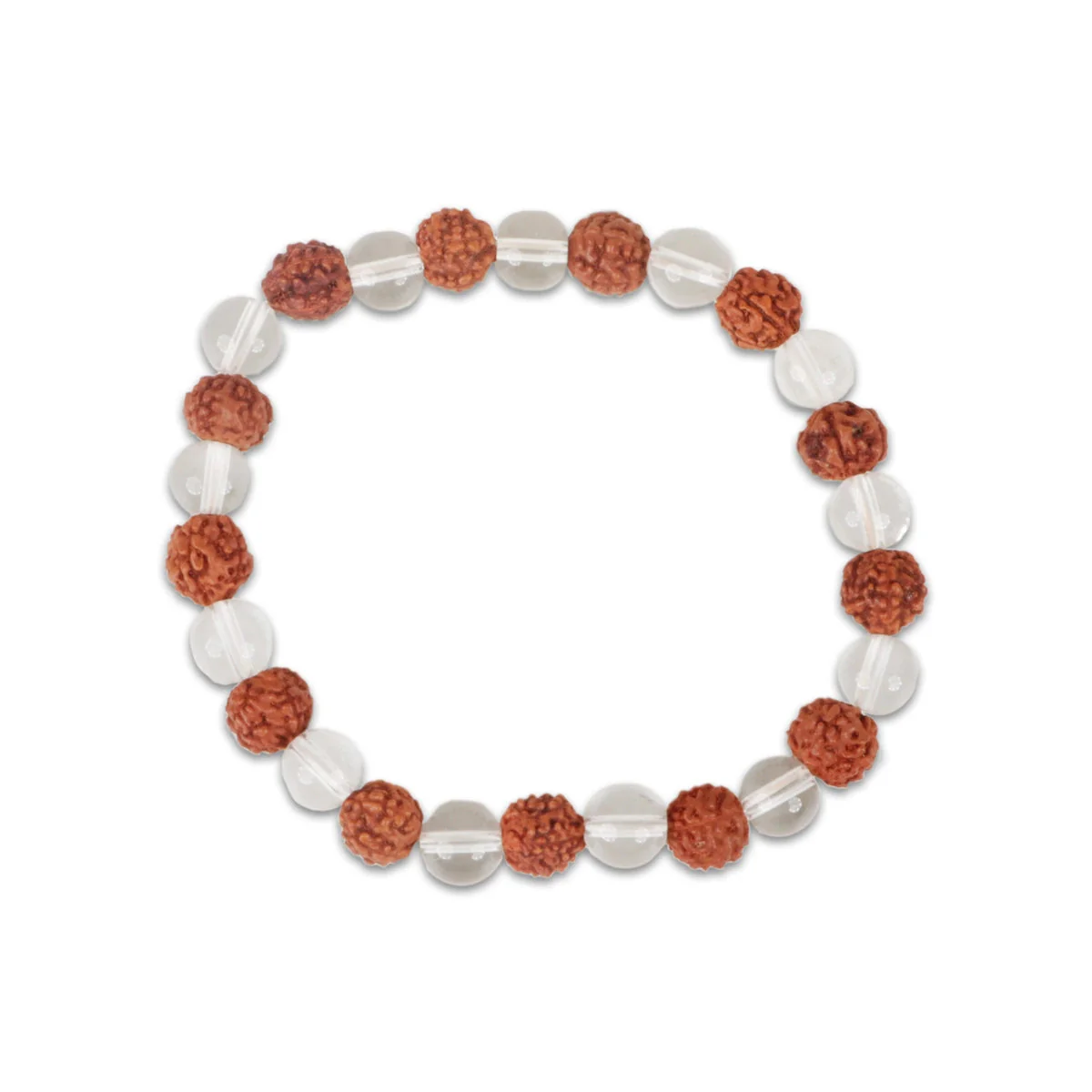 Rudraksha and spatika bracelet - Thread - Image 3