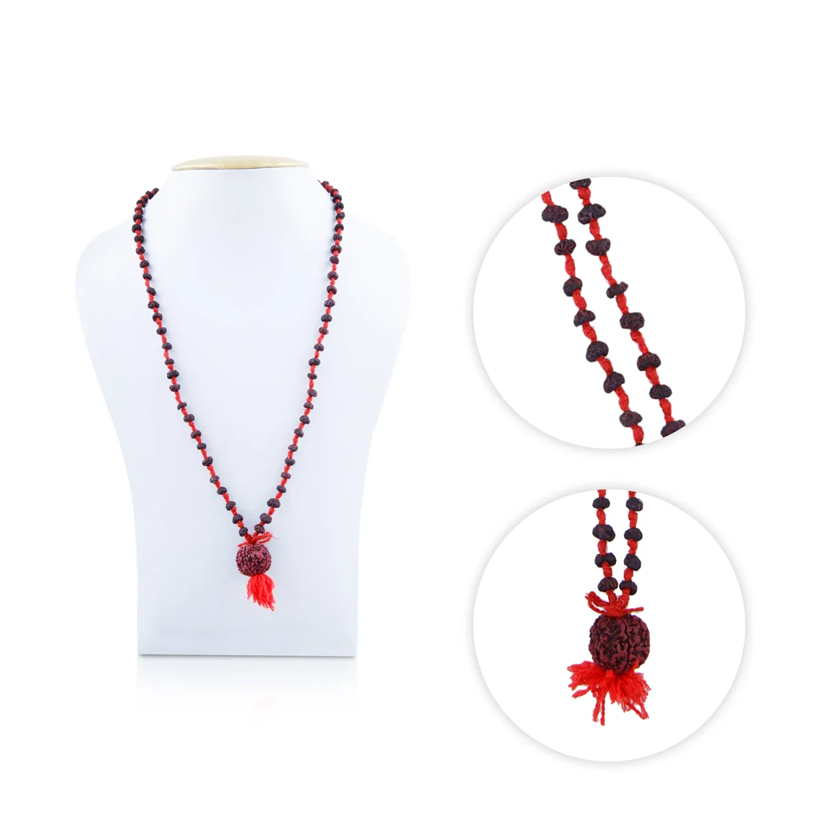 Rudraksha Mala - 11 Inches | Kanthi Mala/ Ruthratcham Malai For Spiritual Practice & Meditation - Image 4