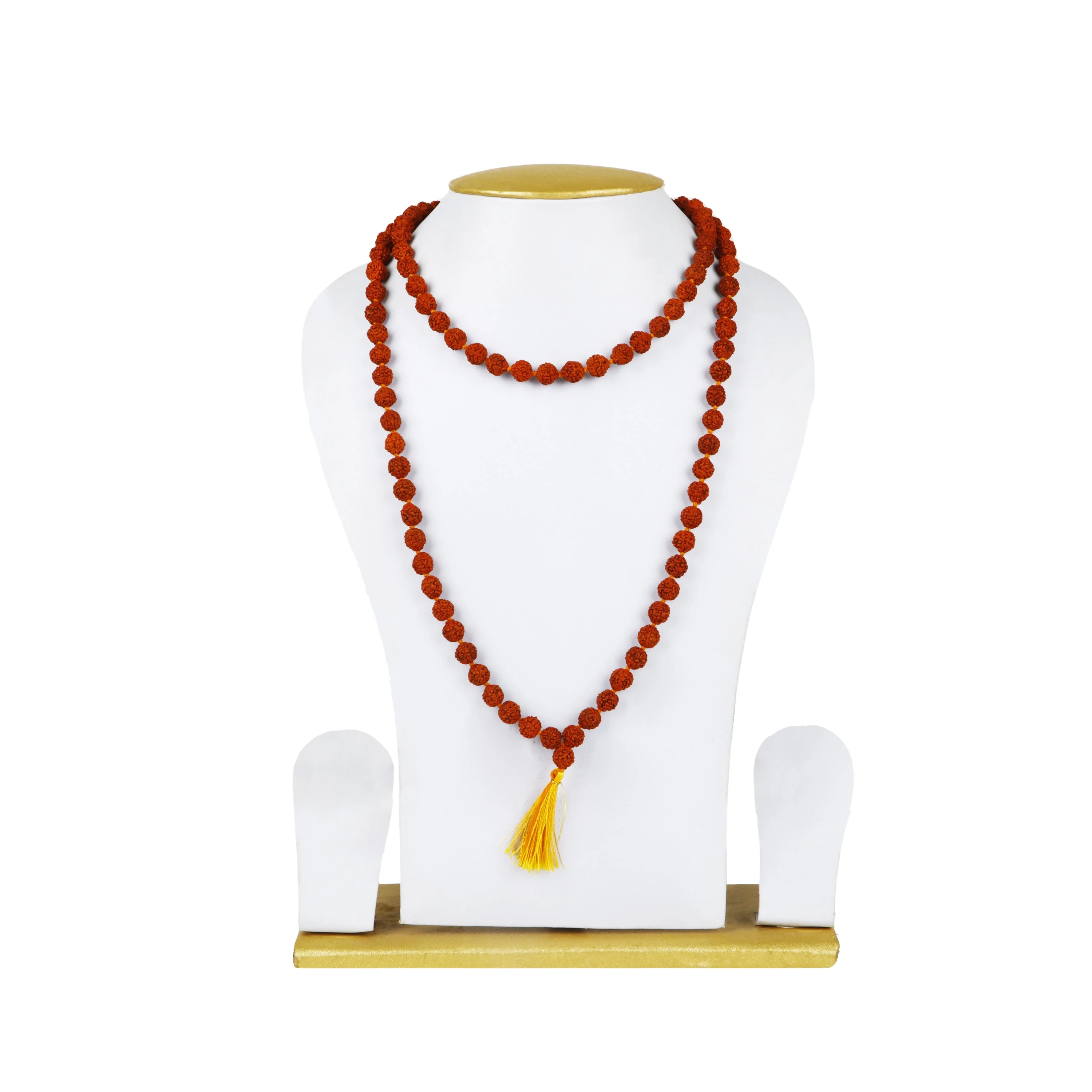 Rudraksha Mala With Thread Knot - 16 Inches | 6mm/ 108 Beads Ruthratcham Malai/ Kanthi Mala For Spiritual Wear - Image 3