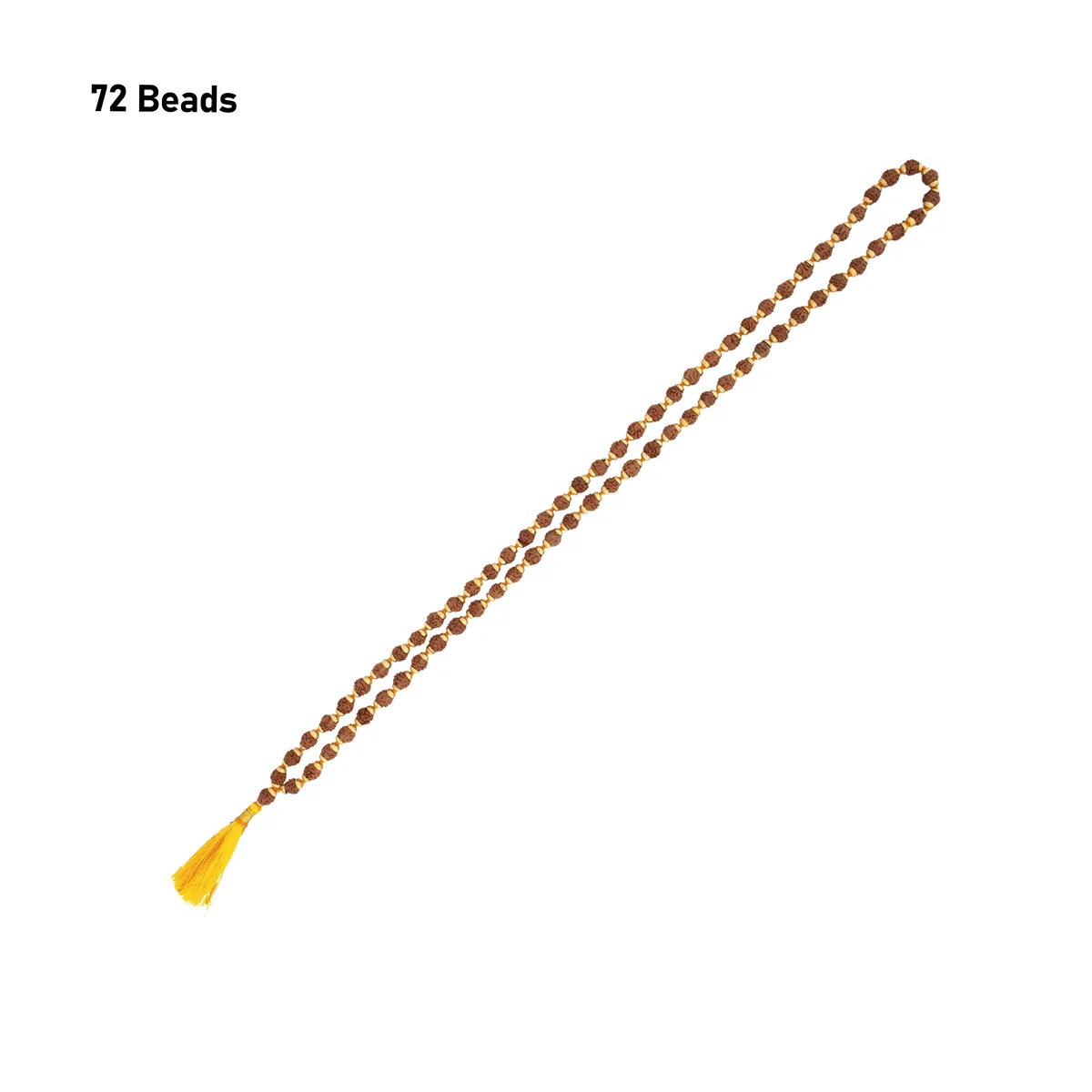 Ruthratcham Malai | Golden Cup Kanthi Mala/ 72 Beads Rudraksha Mala for Meditation - Image 4