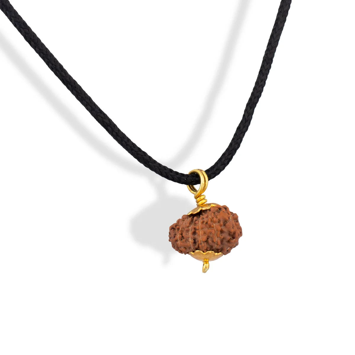 Rudraksha Pendant 12 Face Java - Golden Cup12 Mukhi Rudraksha Bead | Golden Cup Twelve Faced Rudraksha/ Java Twelve Mukhi Rudraksha for Men & Women - Image 3