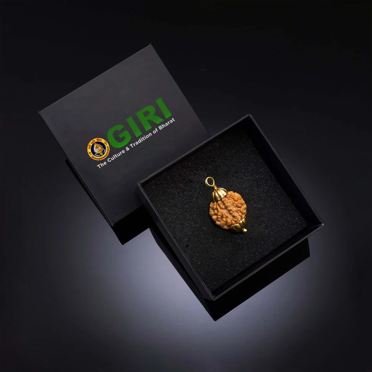 2 Mukhi Rudraksha Bead | Golden Cup Two Mukhi Rudraksha/ South 2 Face Rudraksha Bead for Men & Women - Image 5