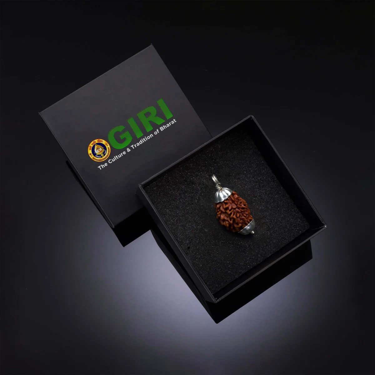3 Mukhi Rudraksha Bead | Himalayan 3 Face Rudraksha/ Silver Cup Three Mukhi Rudraksha Pendant for Men & Women - Image 5