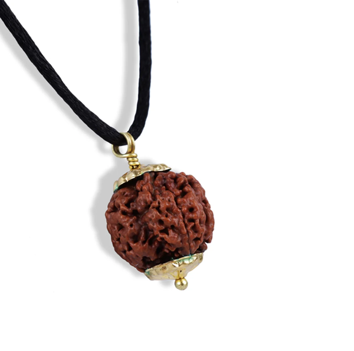 4 Mukhi Rudraksha Bead | Nepali Four Face Rudraksha Bead/ Golden Cup Four Mukhi Rudraksha for Men & Women - Image 2