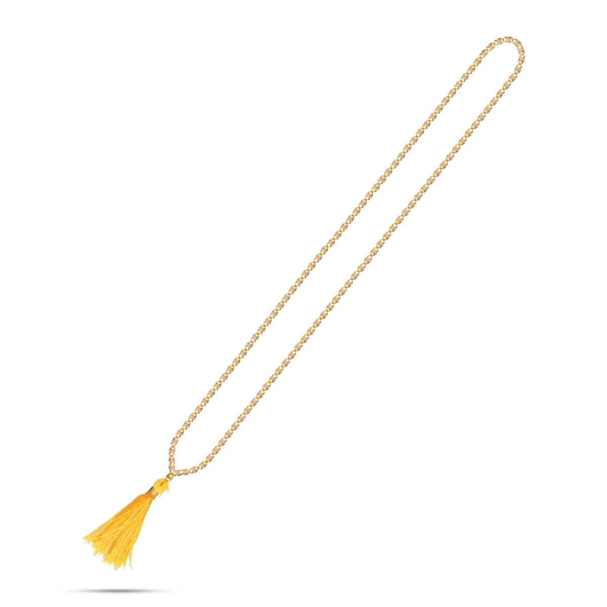 Rudrayani Mala With Gold Polish Cup | Rudrani Beads Mala/ Rudrani Mala With Thread Knot for Men & Women - Image 4