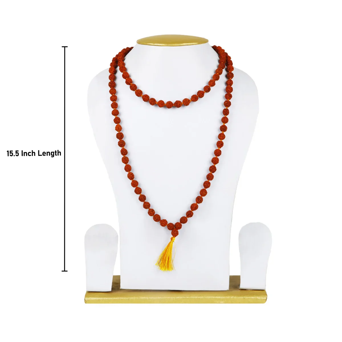 Ruthratcham Malai - 15.5 Inches | 5.5 mm Rudraksha Mala/ 108 Beads Kantha Mala for Men & Women - Image 3