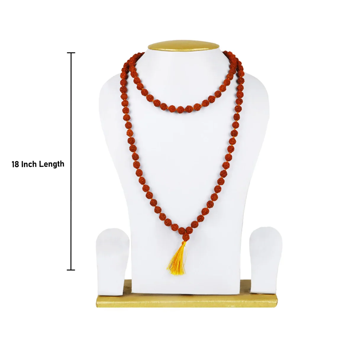 Ruthratcham Malai - 18 Inches | 7 mm Rudraksha Mala/ 108 Beads Kantha Mala for Men & Women - Image 3