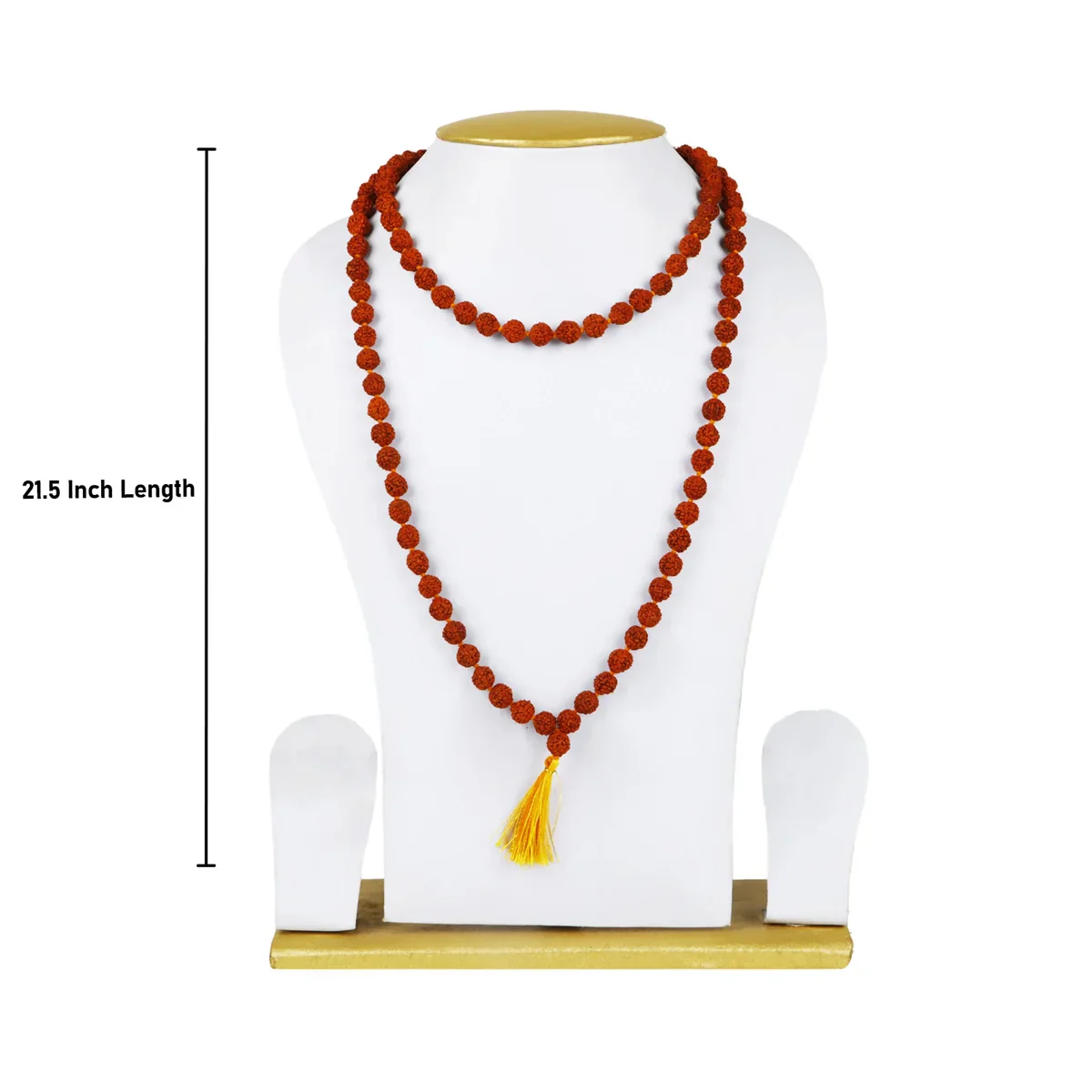 Ruthratcham Malai - 20 Inches | 8 mm Rudraksha Mala/ 108 Beads Kantha Mala for Men & Women - Image 3