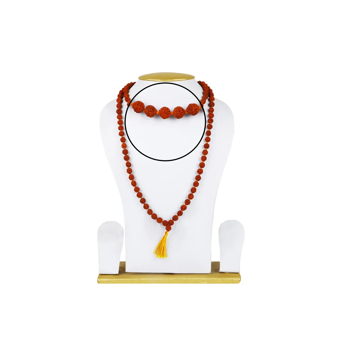 Ruthratcham Malai - 24 Inches | 9.5 mm Rudraksha Mala/ 108 Beads Kantha Mala for Men & Women - Image 3