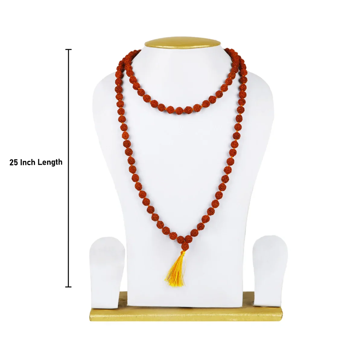 Ruthratcham Malai - 25 Inches | 10 mm Rudraksha Mala/ 108 Beads Kantha Mala for Men & Women - Image 3