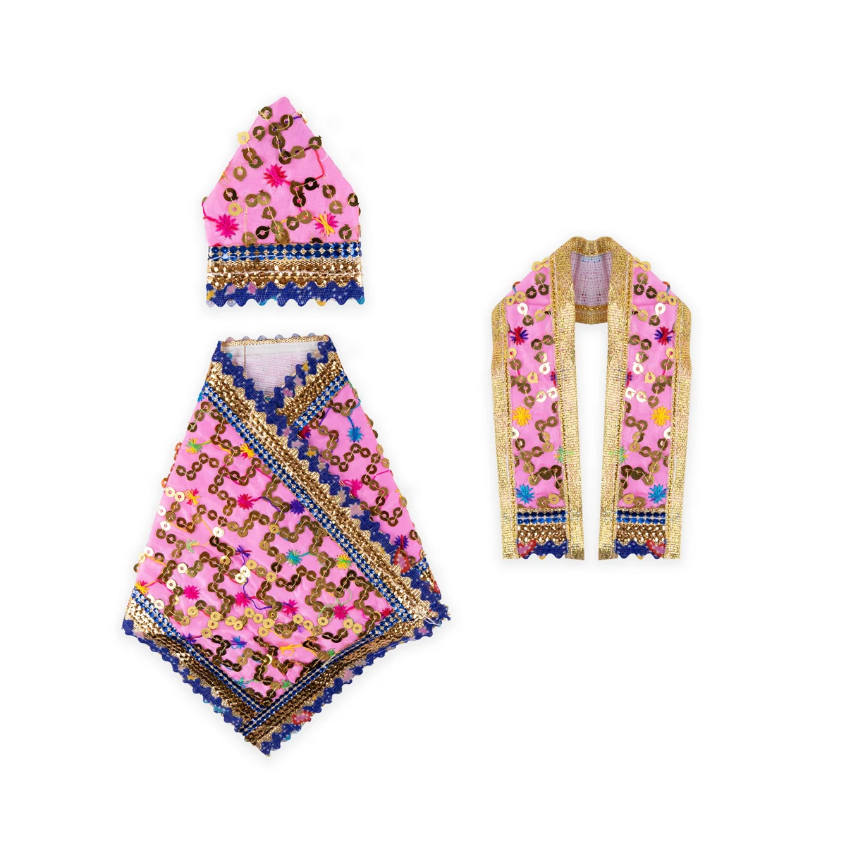 Sai Baba Dress Set - 4 Inches | Sai Baba Clothes/ Sai Baba Vastra for Deity - Image 4
