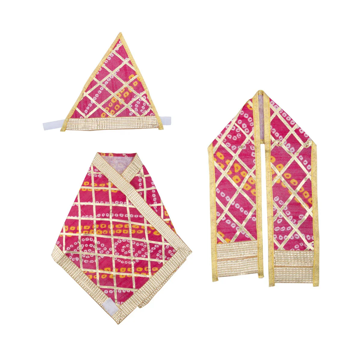 Sai Baba Dress Set - 7 Inches | Sai Baba Clothes/ Sai Baba Vastra for Deity - Image 9