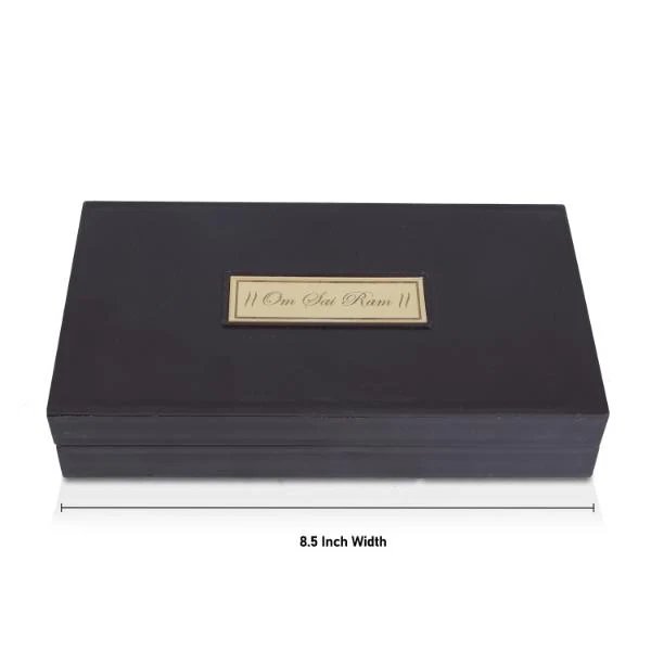 Sai Baba Murti Design Pooja Box - 1.5 X 8.5 X 5 Inches | Puja Box/ Charan Paduka Box For Pooja And Gifting - Image 5