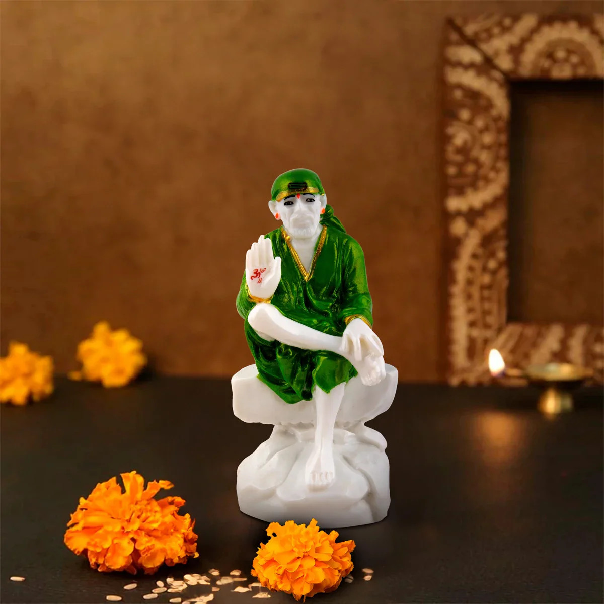 Sai Baba Statue - 7 x 3 Inches | Sai Baba Idol for Pooja - Image 13