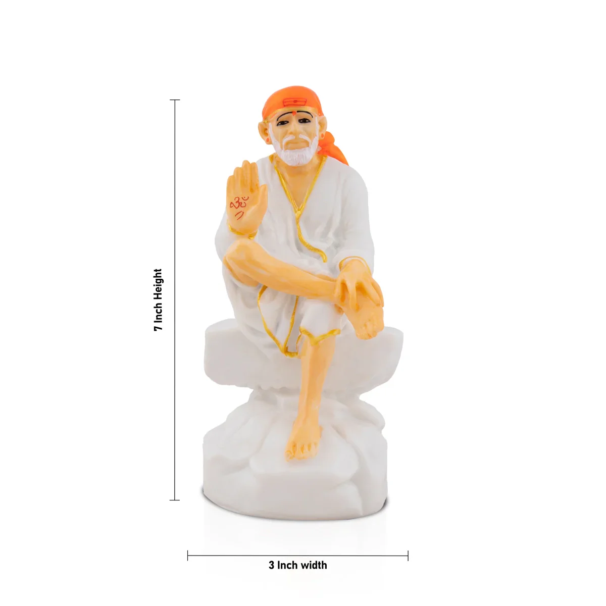 Sai Baba Statue - 7 x 3 Inches | Sai Baba Idol for Pooja - Image 14