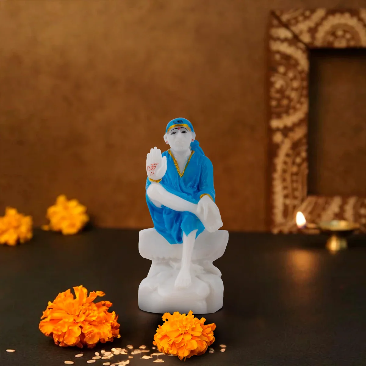 Sai Baba Statue - 7 x 3 Inches | Sai Baba Idol for Pooja - Image 15
