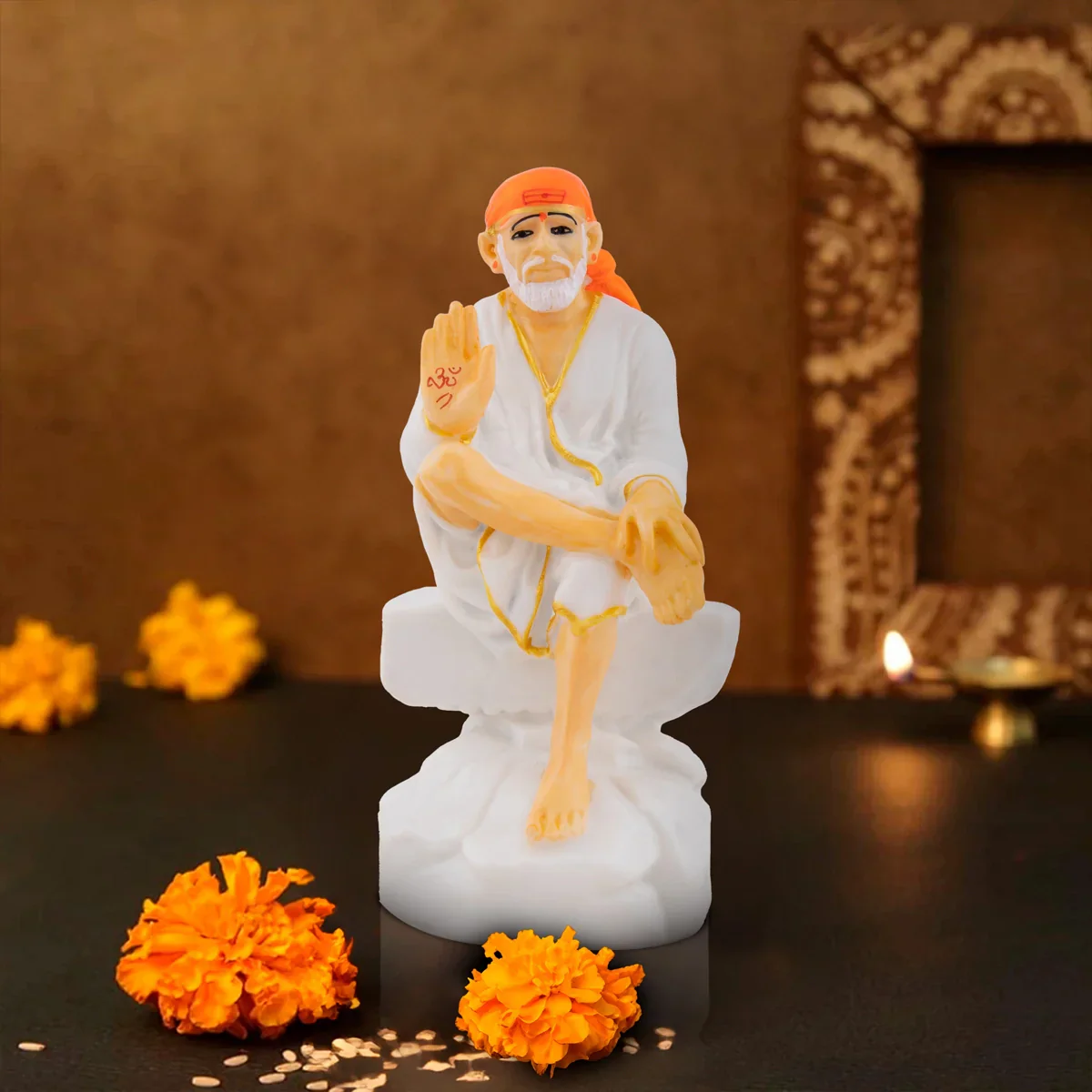 Sai Baba Statue - 7 x 3 Inches | Sai Baba Idol for Pooja - Image 16