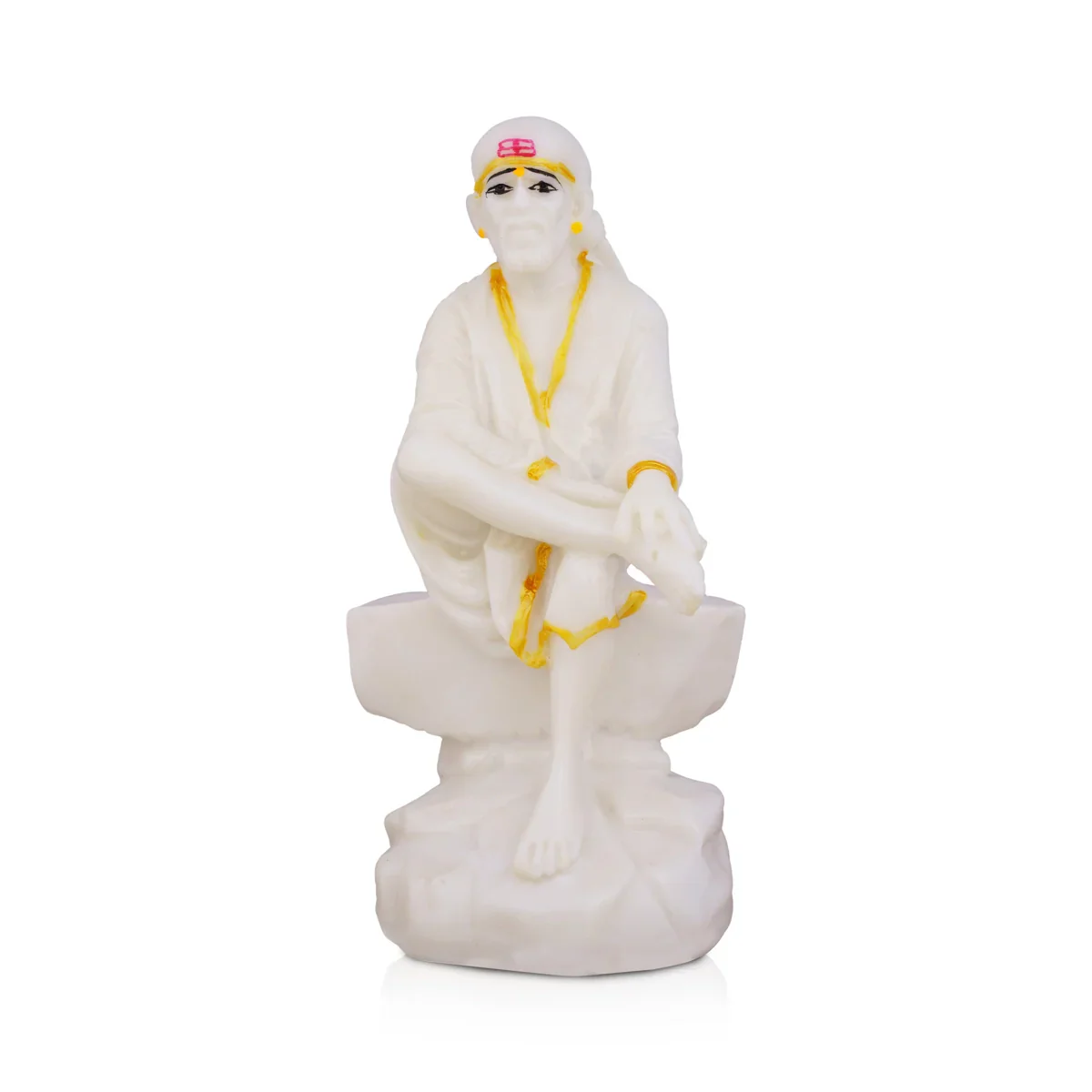 Sai Baba Statue | Marble Dust Statue/ Sai Baba Murti for Pooja - Image 2