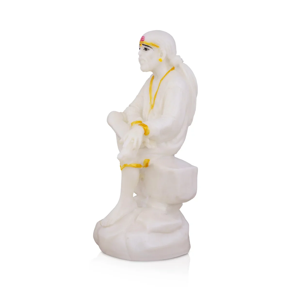 Sai Baba Statue | Marble Dust Statue/ Sai Baba Murti for Pooja - Image 3