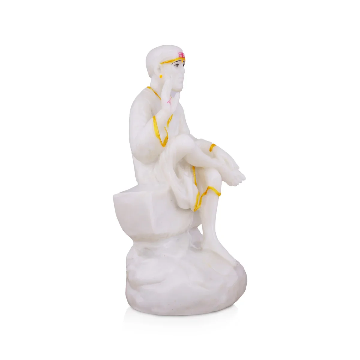 Sai Baba Statue | Marble Dust Statue/ Sai Baba Murti for Pooja - Image 6