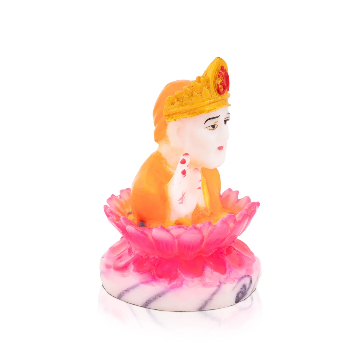 Saibaba Statue - 4 x 2.5 Inches | Marble Dust Statue/ Sai Baba Murti/ Sai Baba Statue for Home - Image 2