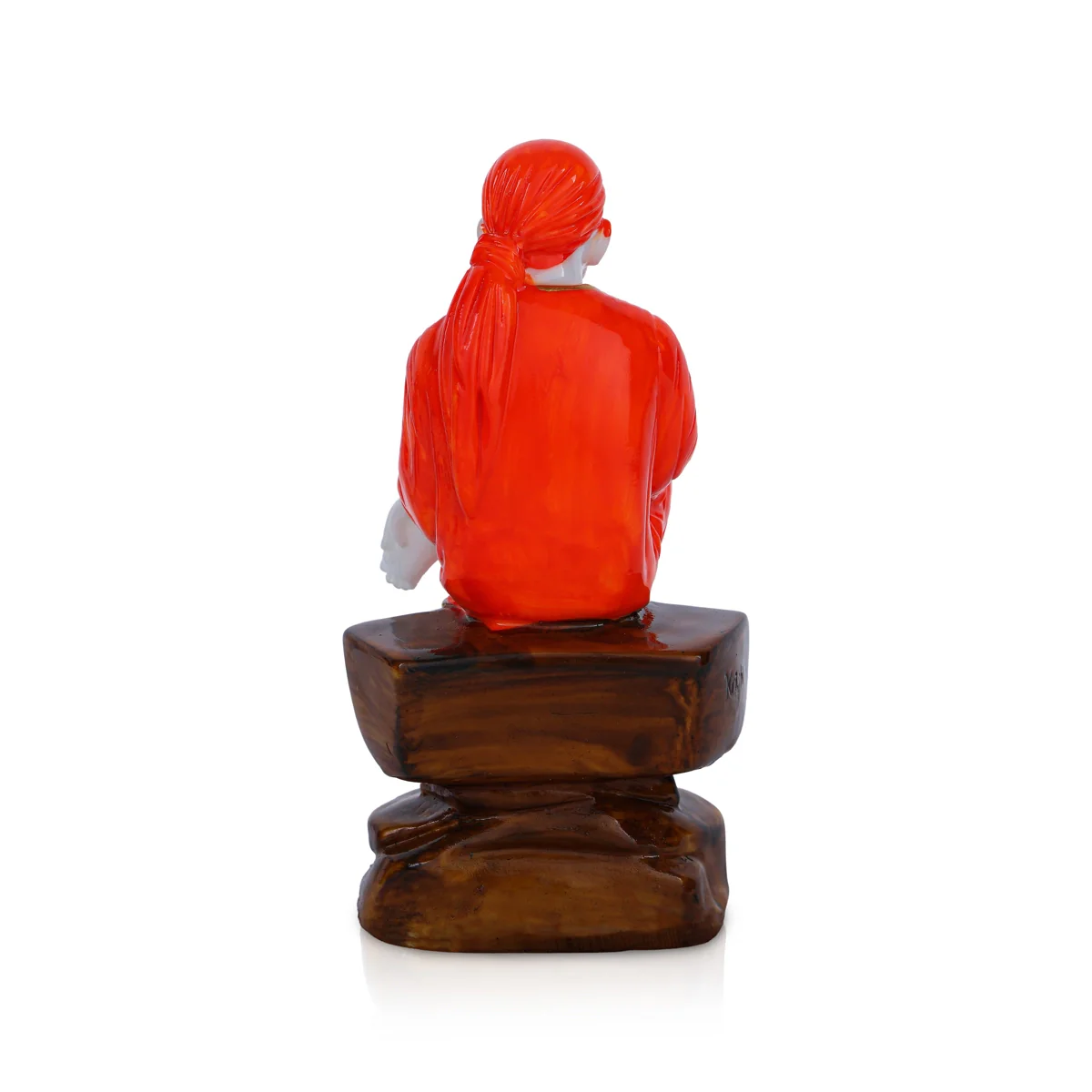 Saibaba Statue Sitting On Base - 5 x 2.5 Inches | Saibaba Idol/ Sai Baba Vigraham for Pooja - Image 6