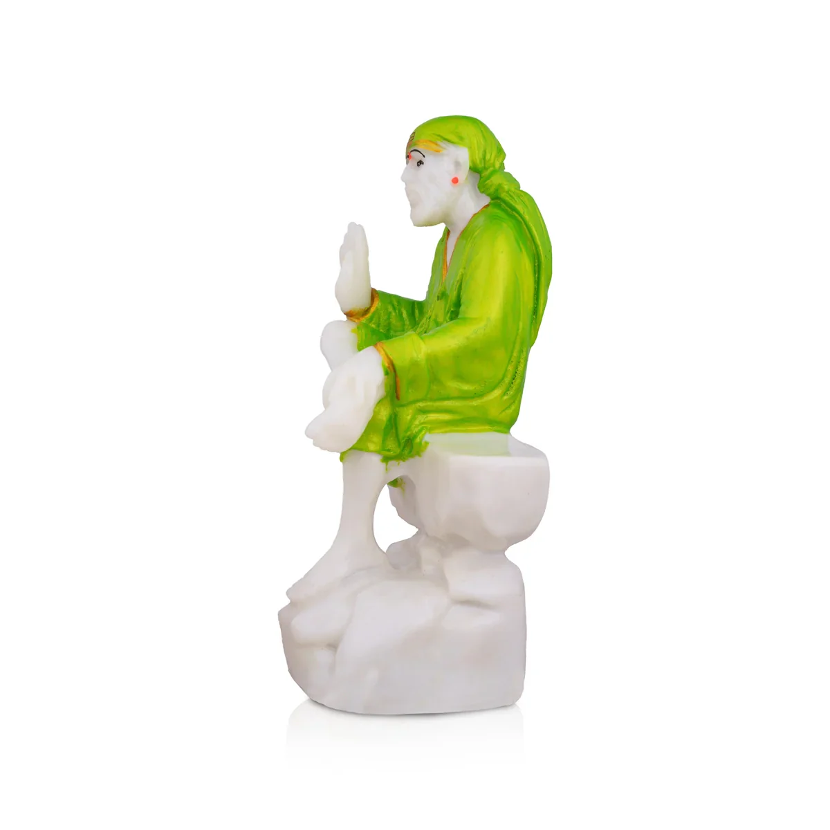 Saibaba Statue | Saibaba Idol/ Marble Dust Statue/ Sai Baba Murti for Pooja - Image 2