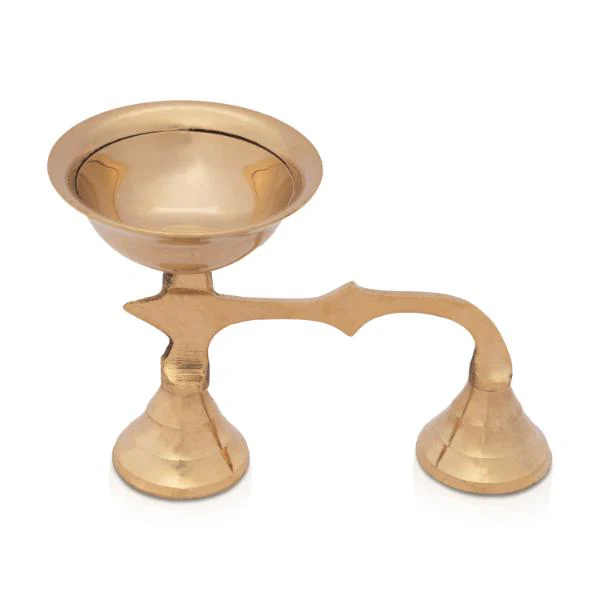 Sambrani Holder - 4 x 5 Inches | Brass Dhoop Holder/ Dhoopakal/ Dhoop Dhani for Pooja - Image 4