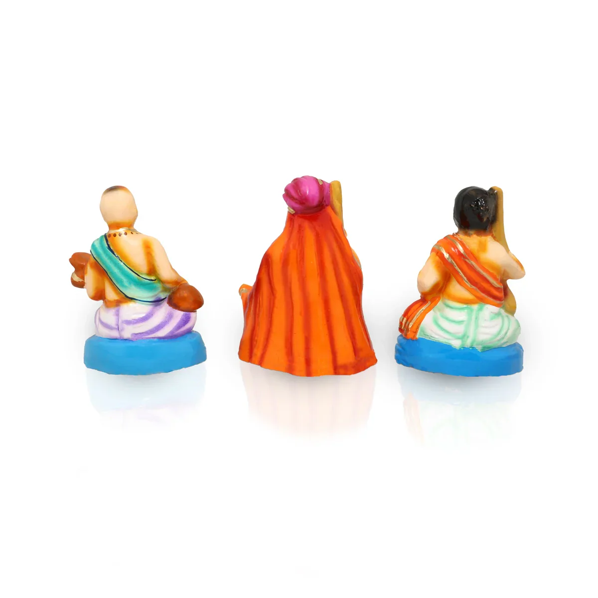 Sangeetha Mummoorthigal Clay Golu Bommai Set - 5 Inches | Giri Golu Doll/ Navaratri Golu Bomma/Gombe/Bommai - Image 2