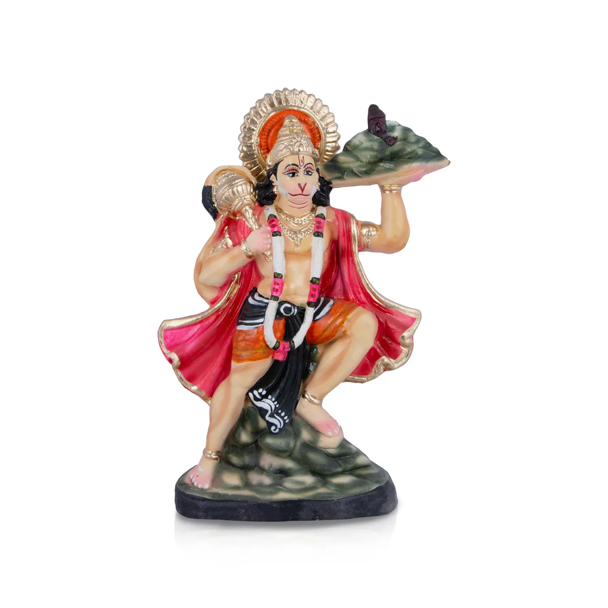 Sanjeevani Hanuman Statue Clay Golu Bommai- 14 X 10 Inches | Navaratri Golu Gombe/Giri Golu Doll/ Navratri Decor - Image 2