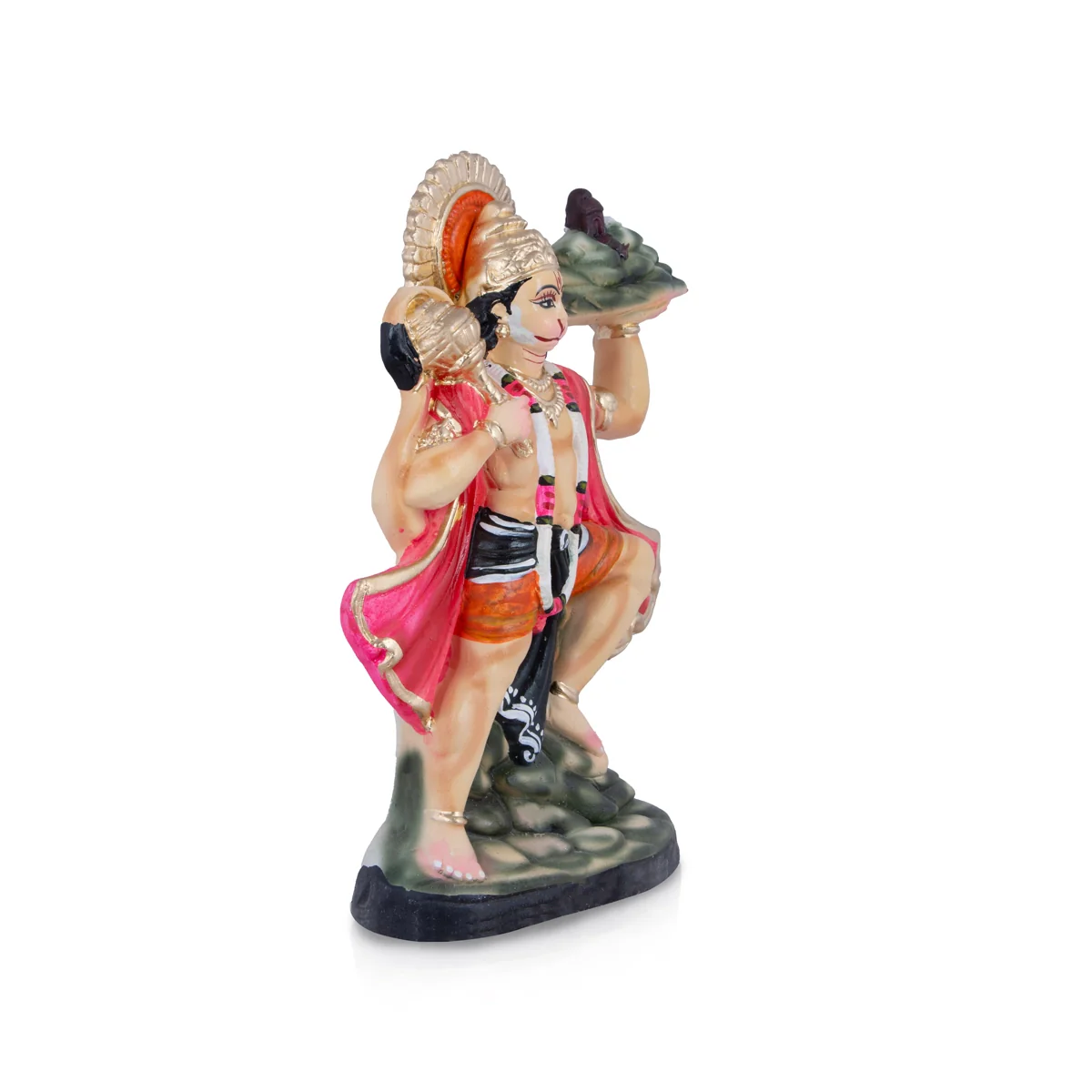 Sanjeevani Hanuman Statue Clay Golu Bommai- 14 X 10 Inches | Navaratri Golu Gombe/Giri Golu Doll/ Navratri Decor - Image 4