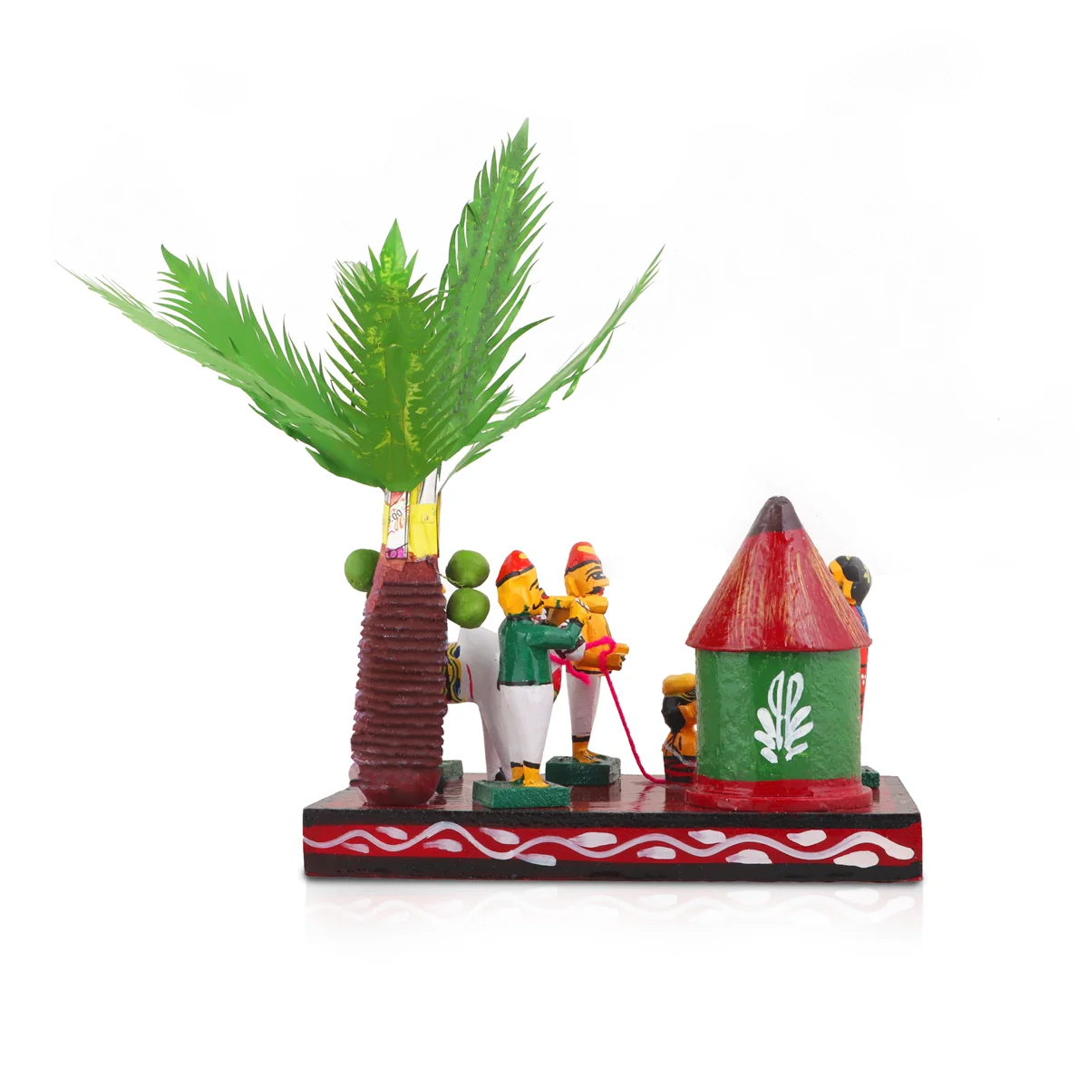 Sankranti Set - 6 Inches | Wood Sculpture/ Golu Bommai for Home Decor - Image 4