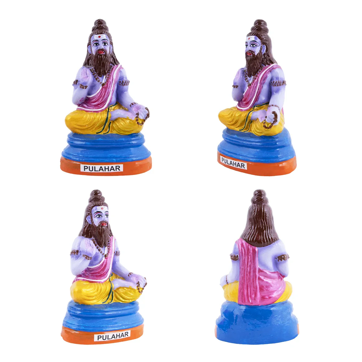 Sapta Rishi Clay Golu Bommai Set - 6 Inches | Giri Golu Doll/ Navaratri Golu Bomma/Gombe/Bommai - Image 7