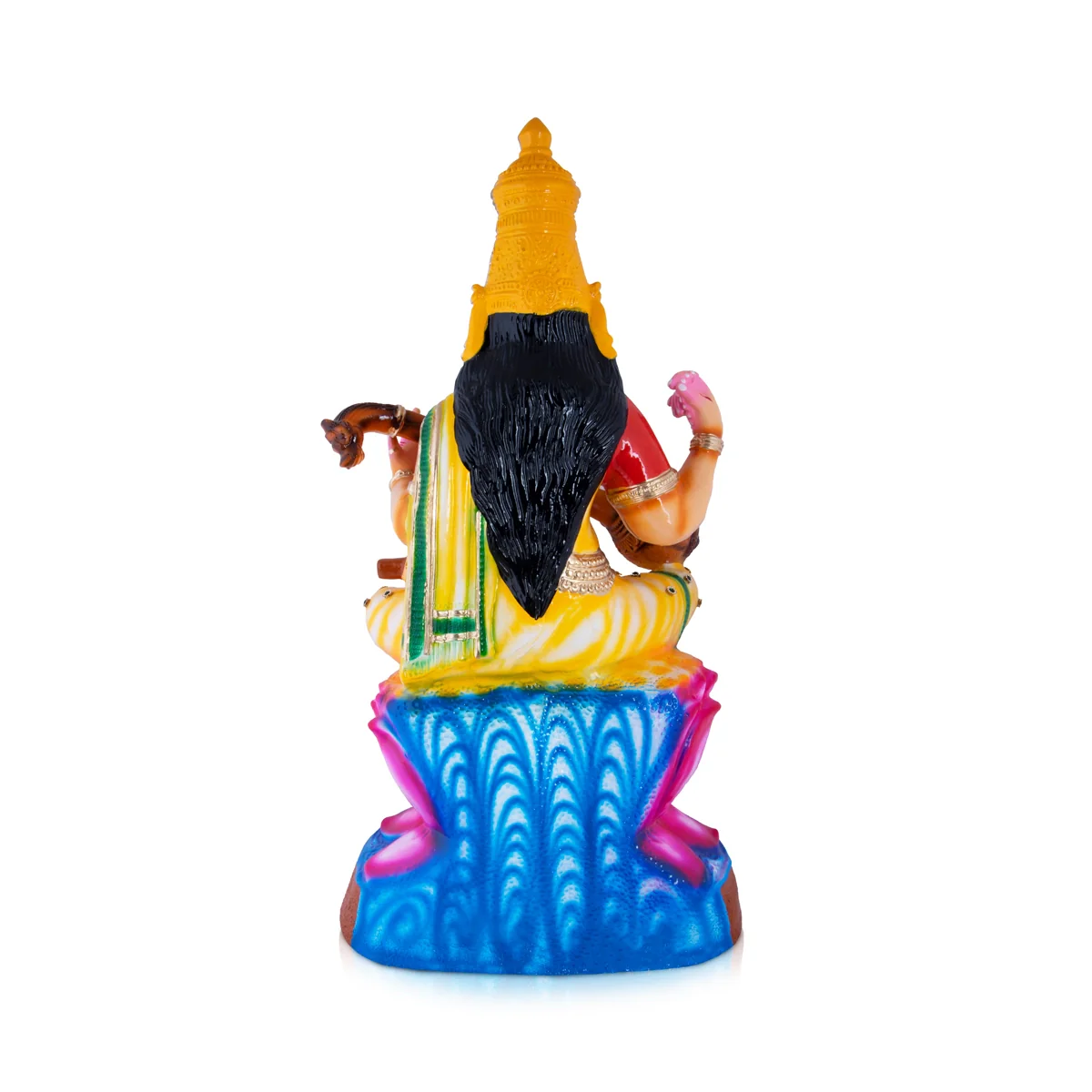 Saraswati Paper Mache Golu Bommai - 31.5 x 15 Inches | Giri Golu Doll/ Navaratri Golu Bomma/Gombe/Bommai - Image 5