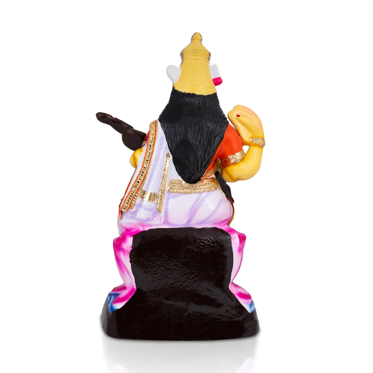 Saraswati Murti Paper Mache Golu Bommai - 20 X 11 Inches | Giri Golu Doll/ Navaratri Gombe/ Navratri Decor - Image 5