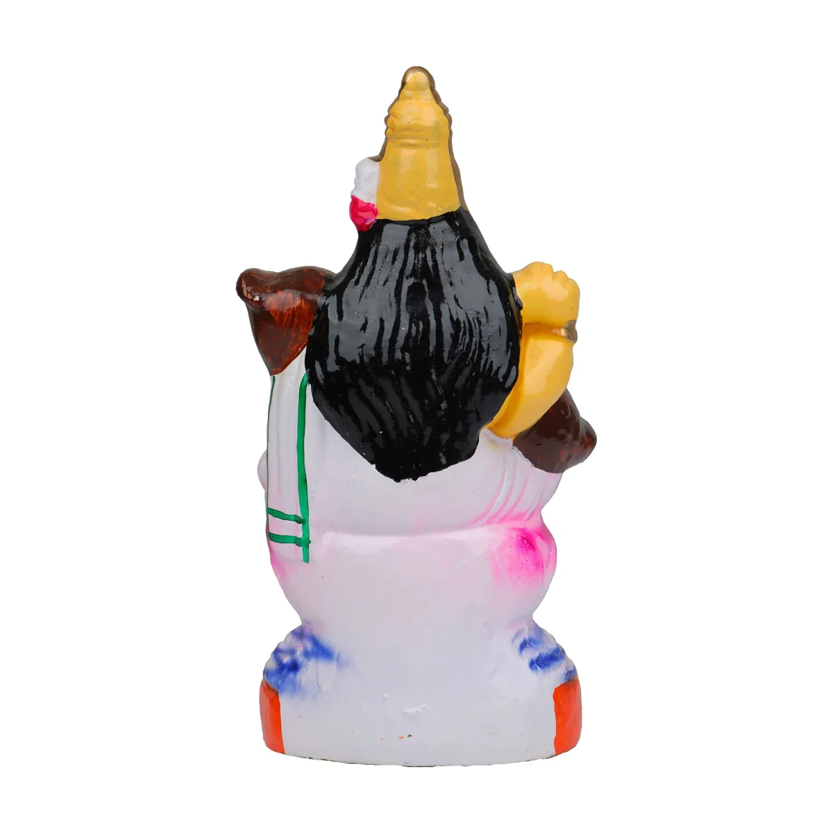 Saraswati Clay Golu Bommai - 8 x 4 Inches | Giri Golu Doll/ Navaratri Golu Bomma/Gombe/Bommai - Image 4