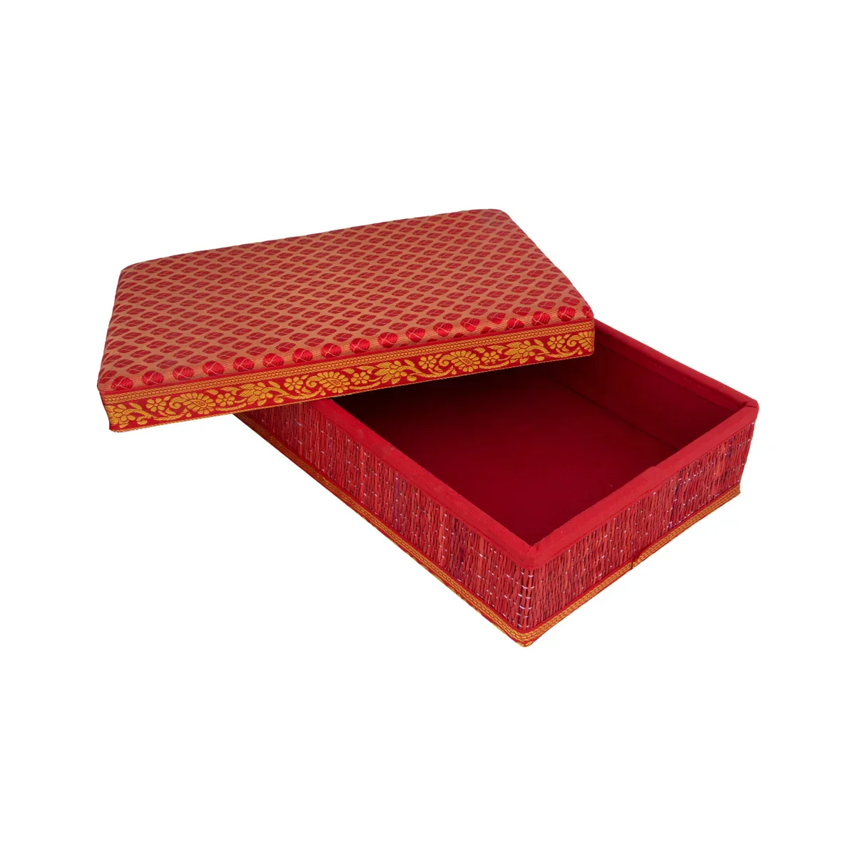 Saree Box - 3.5 x 14 Inches | Korai Box with Lid/ Storage Box for Home - Image 3