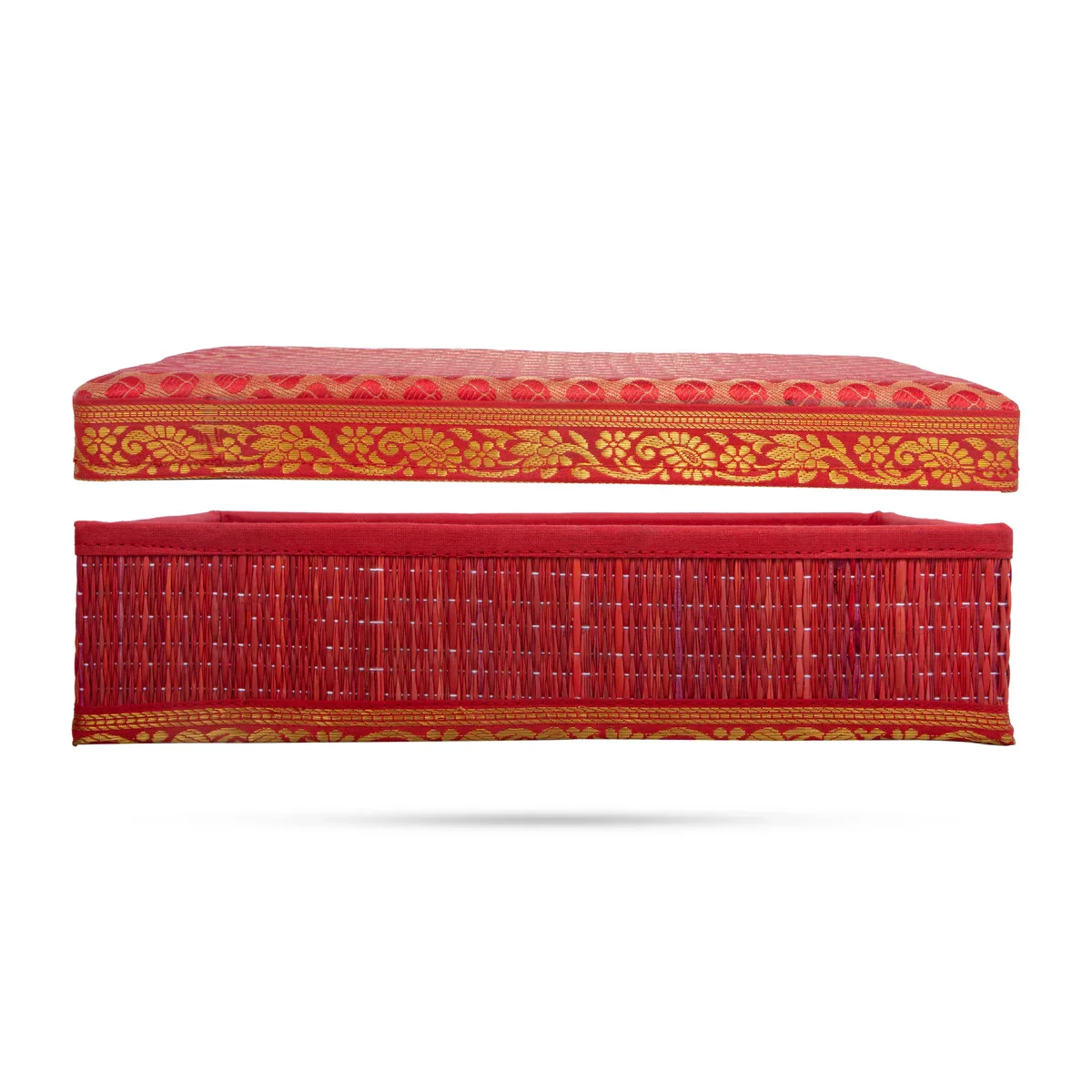 Saree Box - 3.5 x 14 Inches | Korai Box with Lid/ Storage Box for Home - Image 4