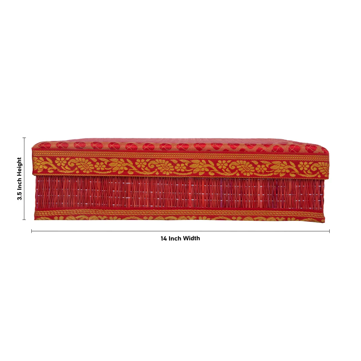 Saree Box - 3.5 x 14 Inches | Korai Box with Lid/ Storage Box for Home - Image 5