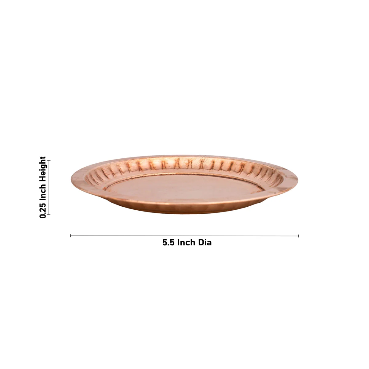 Sargam Plate No.6 - Copper - 5.5 Inch Dia - 60 Gms - Image 2