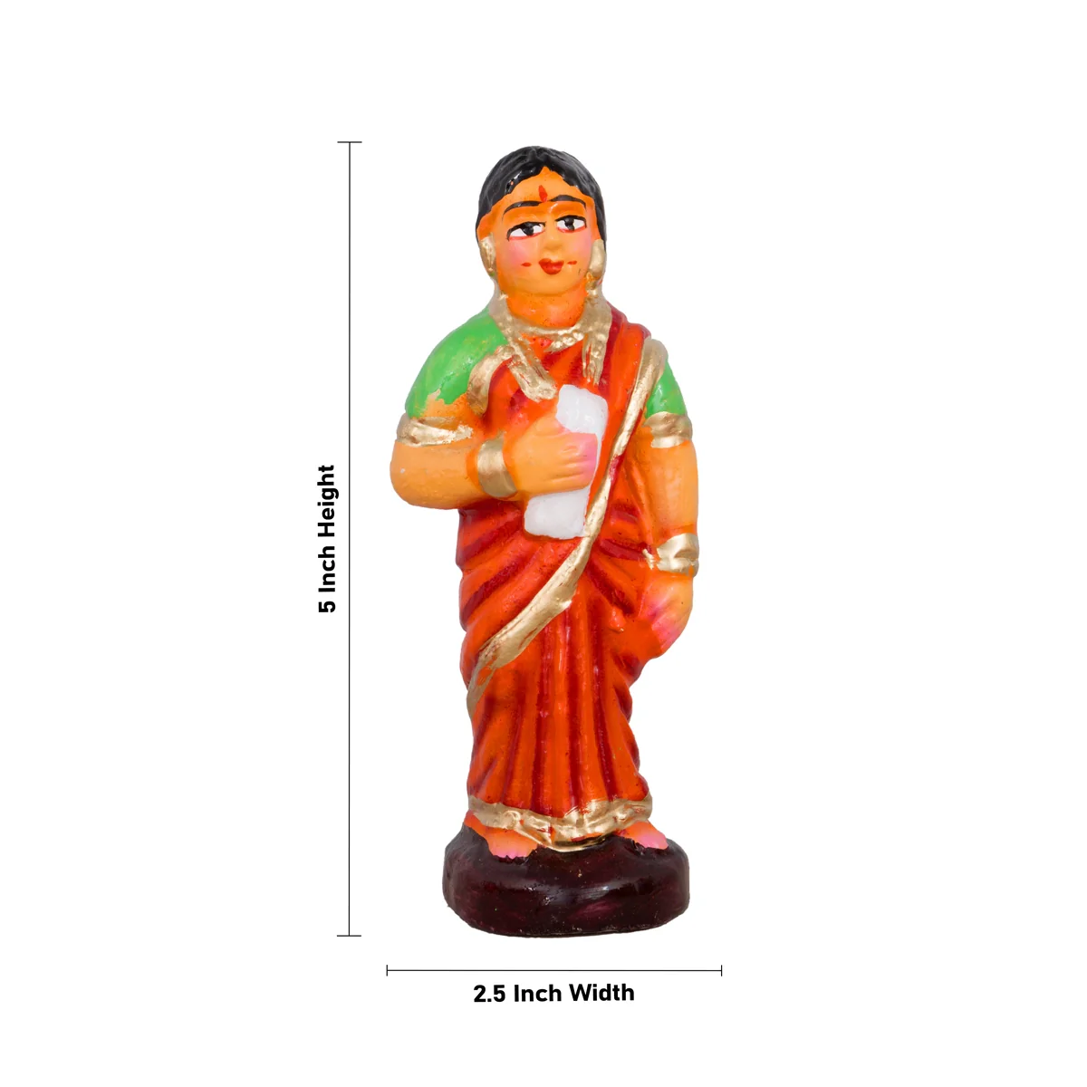 School Clay Golu Bommai Set - 5 x 2.5 Inches | Giri Golu Doll/ Navaratri Golu Bomma/Gombe/Bommai - Image 11