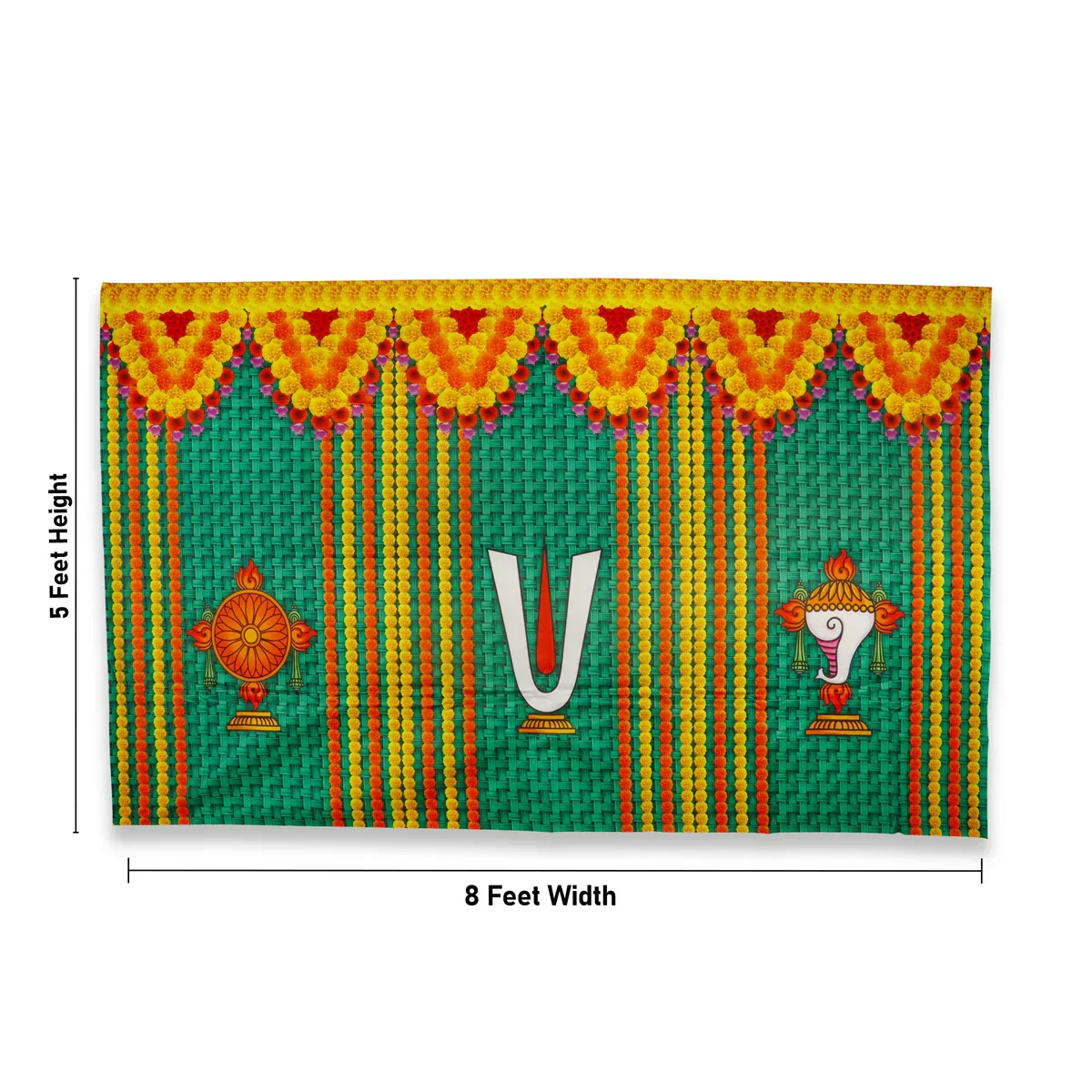 Screen Digital - 8 x 5 Feet | Curtain for Pooja Room/ Assorted Design - Image 11